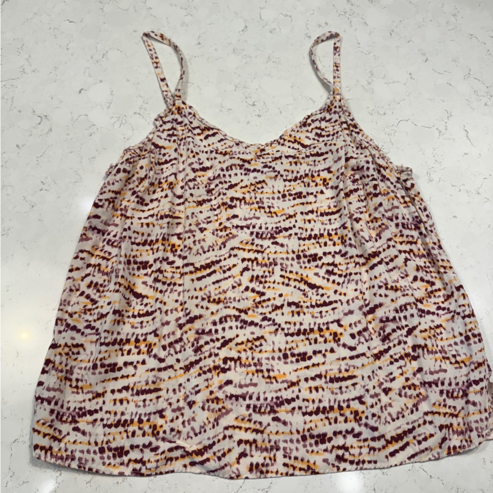 Old Navy Pink Patterned Spaghetti Strap Cami